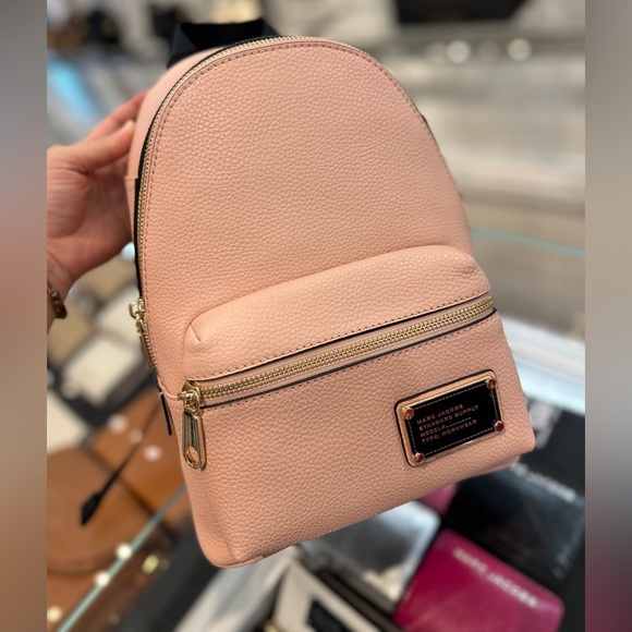 Marc Jacobs Handbags - NWT! NEW! Marc Jacobs Leather Backpack -Small Blush Rose Pink Women